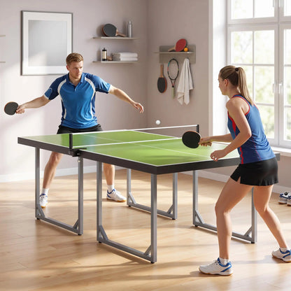6x3 ft Folding Ping-pong Table, Green