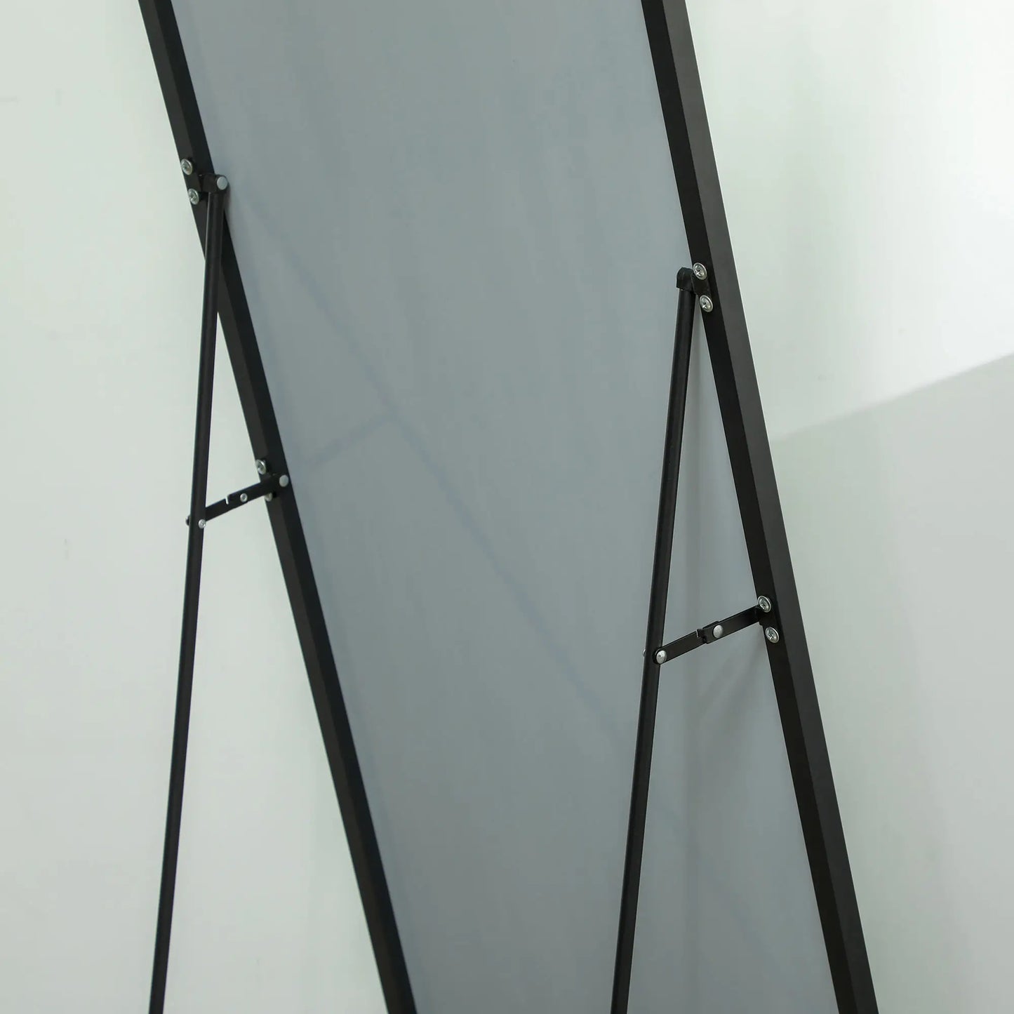64"x20" Full Length Mirror, Floor Standing, Wall-Mounted, Black Full Length Mirrors at Gallery Canada