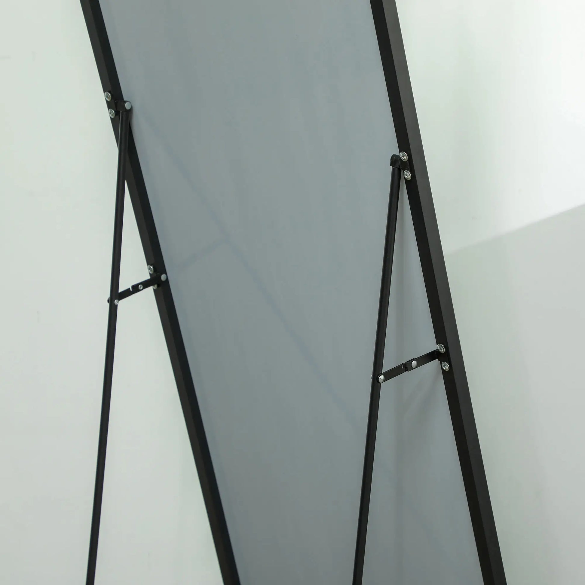 64"x20" Full Length Mirror, Floor Standing, Wall-Mounted, Black Full Length Mirrors at Gallery Canada