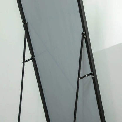 64"x20" Full Length Mirror, Floor Standing, Wall-Mounted, Black Full Length Mirrors at Gallery Canada