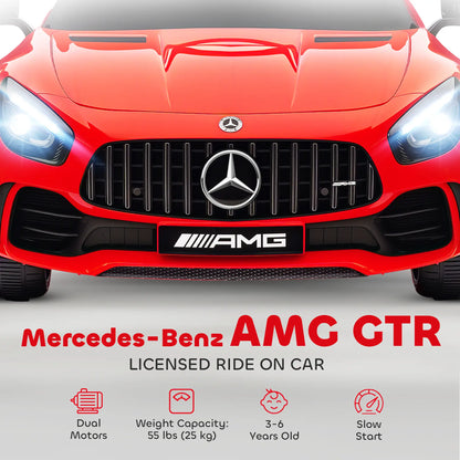 Mercedes-Benz AMG GTR Licensed 12V Kids Electric Car, Red Electric Toy Cars at Gallery Canada