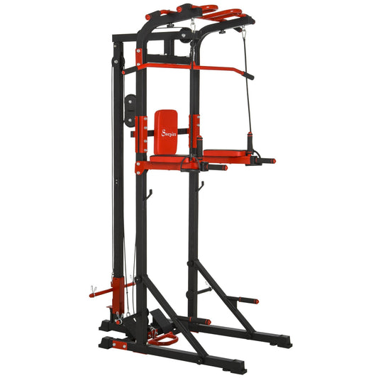 Power Tower, Pull Up Station with Dip Bar, Lat Pulldown Machine and Push-up Stand, Multi-Function Free Standing Pullup Bar for Home Gym at Gallery Canada