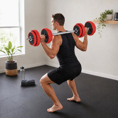 44lbs 2-In-1 Dumbbell, Barbell Adjustable Set, Strength Exercise Dumbbells & Barbells at Gallery Canada