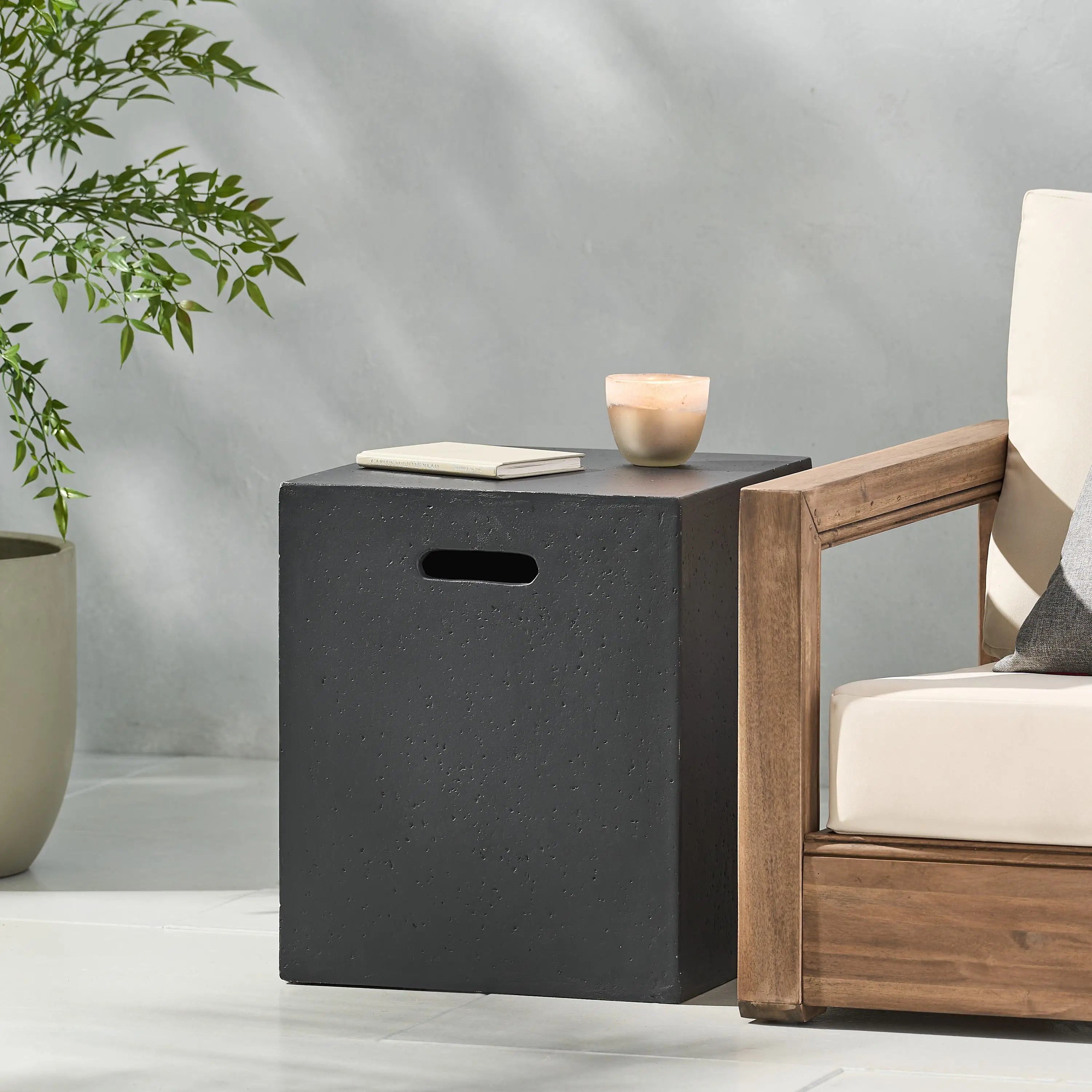 Multi-Functional Tank Holder Side Table, 16.5