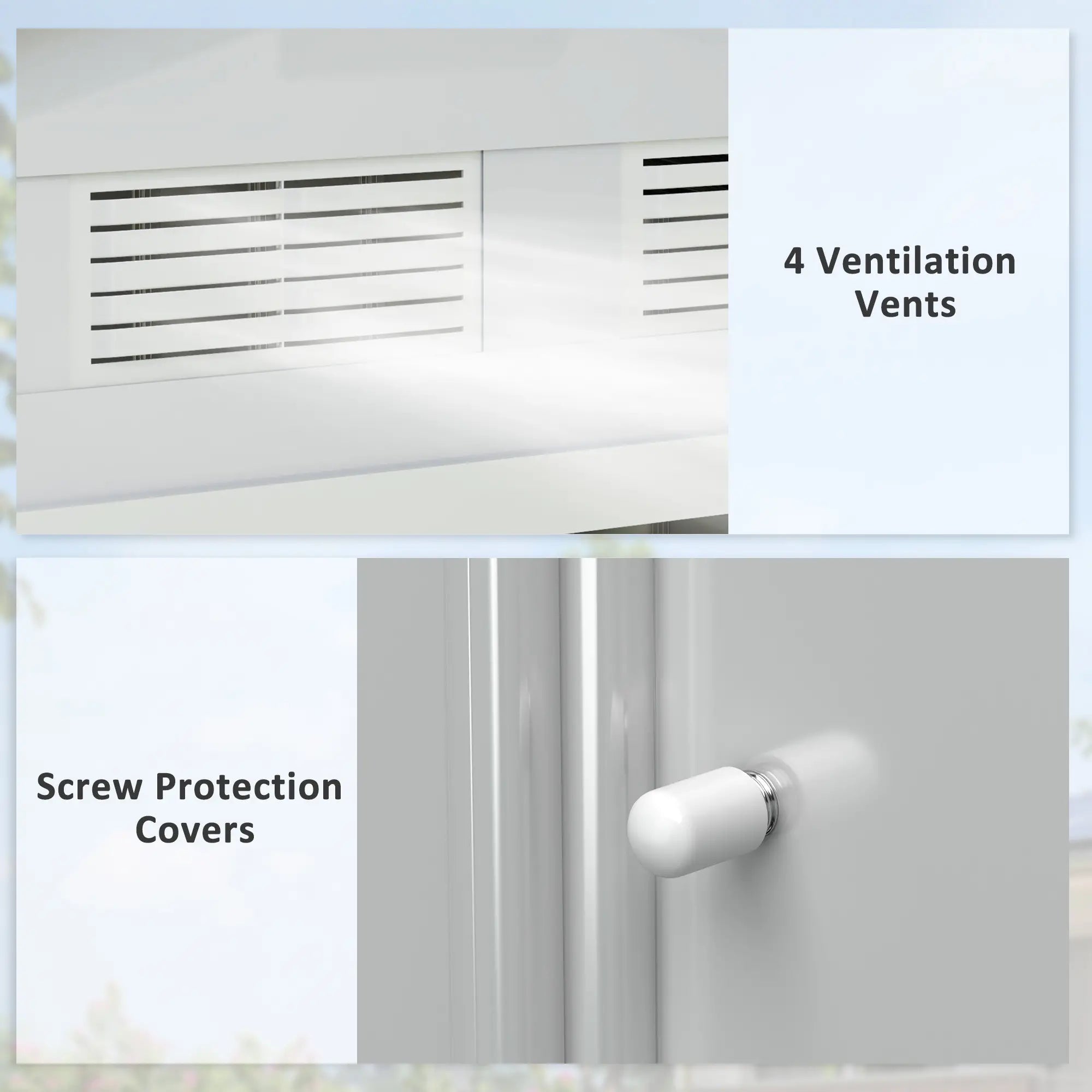 7' x 4' x 6' Garden Storage Shed, Metal Tool House, Silver Sheds at Gallery Canada