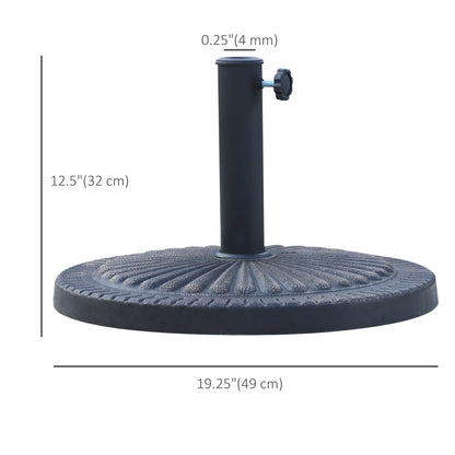 31 lbs 19" Bronze Market Umbrella Base, Patio Stand, Bronze Umbrella Bases at Gallery Canada