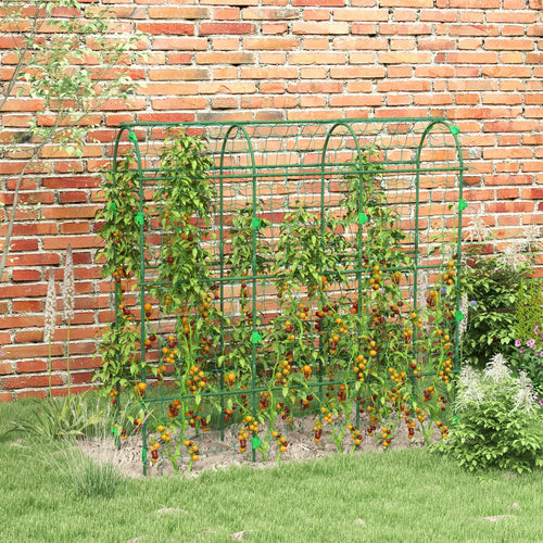 Metal Garden Trellis, A-Frame Arch for Climbing Plants, 17
