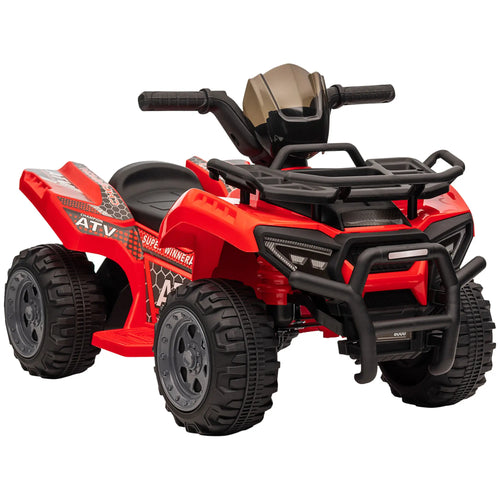 6V Kids ATV Quad, 4 Wheeler Electric Ride On Car, 18-36 Months, Red