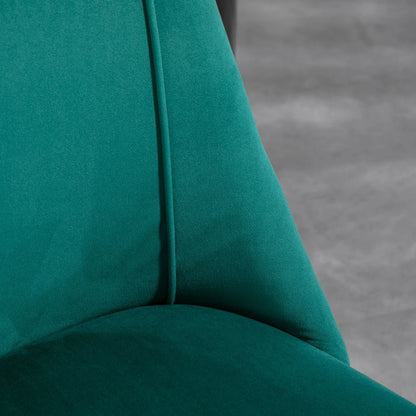 Upholstered Dining Chairs Set of 4, Velvet, Wood-Grain Steel Leg, Green Bar Stools at Gallery Canada