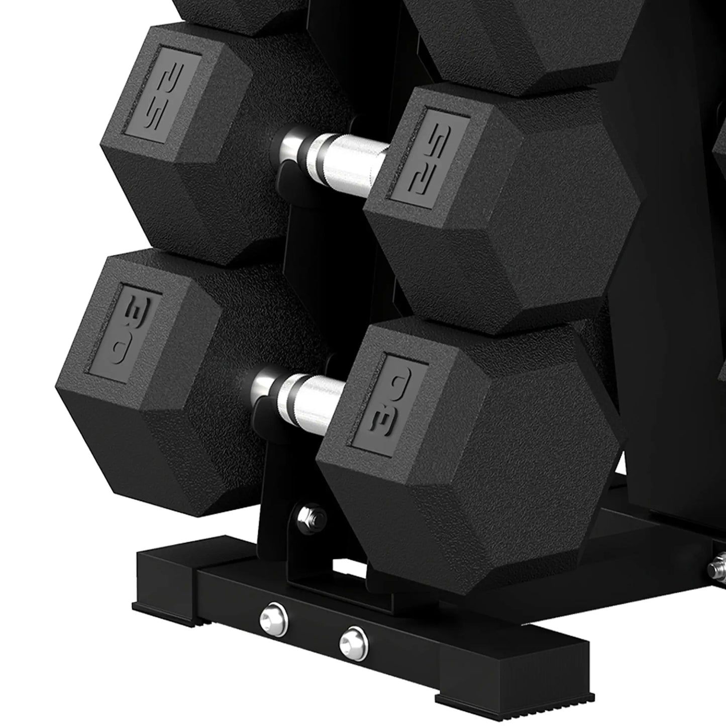 Ensemble d'haltères hexagonaux avec support vertical, 210 lb