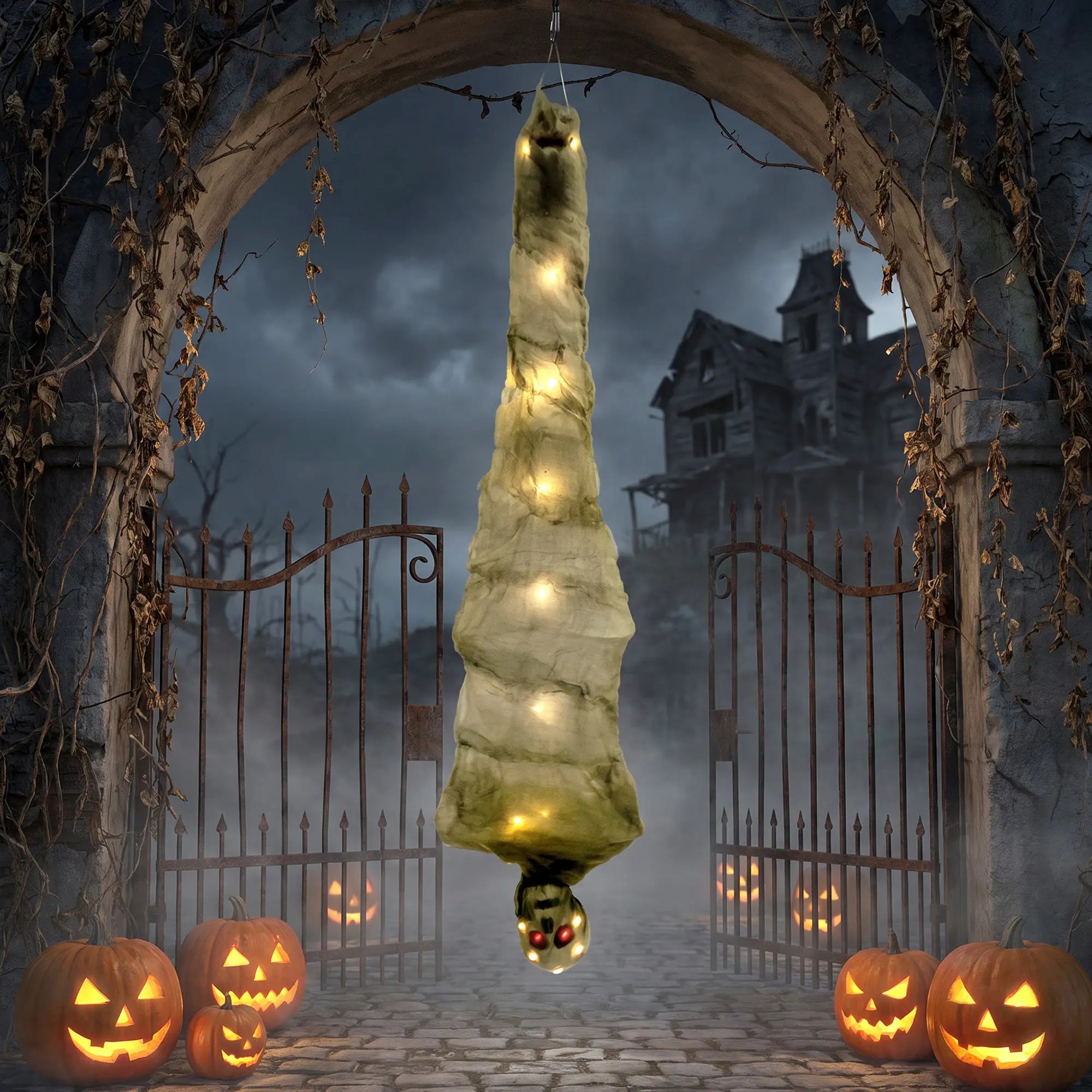 Hanging Mummy, Upside Down Cocoon Dead Body Decoration, 6Ft Halloween Decorations at Gallery Canada