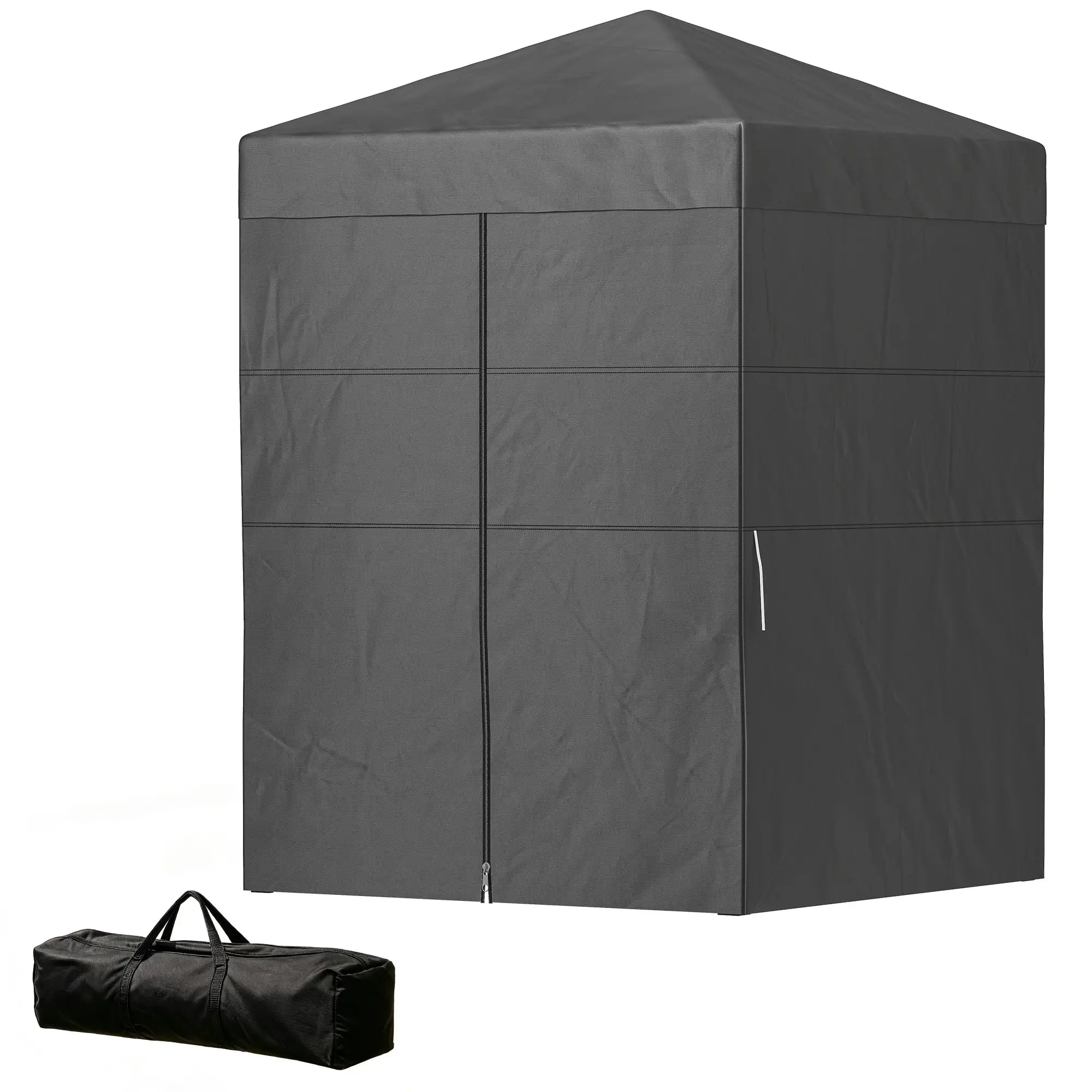 5 x 5 ft Compact Pop Up Canopy Tent, UPF 50+ Changing Room, Portable Instant Privacy Canopy, Dark Grey Pop Up Canopies Dark Grey, Black at Gallery Canada