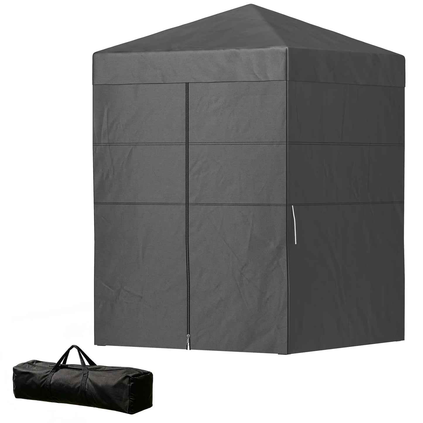 5 x 5 ft Compact Pop Up Canopy Tent, UPF 50+ Changing Room, Portable Instant Privacy Canopy, Dark Grey Pop Up Canopies Dark Grey, Black at Gallery Canada