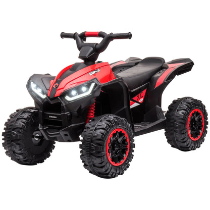 Kids 4 Wheeler Quad, Music, Headlights, High Low Speed, 3-5 Years, Red Electric Toy Cars Red, Black at Gallery Canada