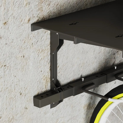 Wall Mount Bike Storage Rack for 5 Bikes, Adjustable Hooks, Black Bike Parking Stands at Gallery Canada