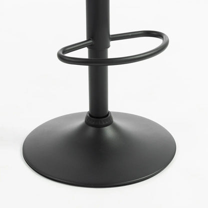 Bar Stools Set of 2, Swivel, Adjustable Height, PU Leather, PU Leather