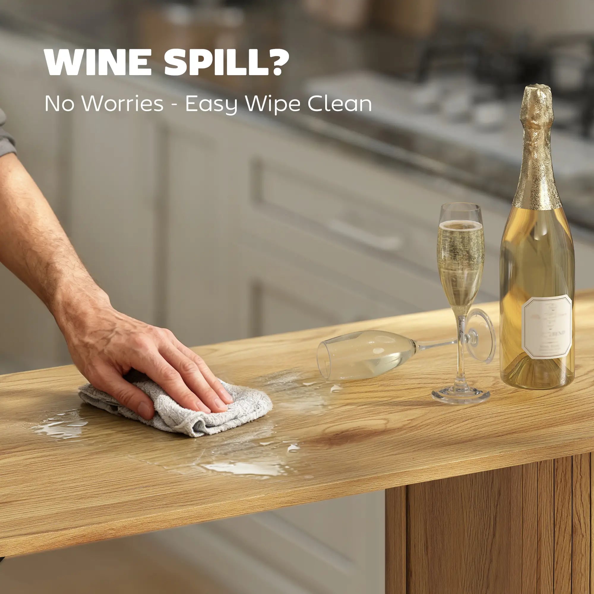 Tambour Bar Height Table, 3 Storage Shelves, Metal Frame, Natural Bar Tables at Gallery Canada