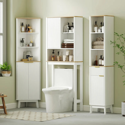 Over The Toilet Storage Cabinet, Bathroom Space Saver Cabinet with Adjustable Shelf, Bathroom Organizer, White Bathroom Cabinets at Gallery Canada