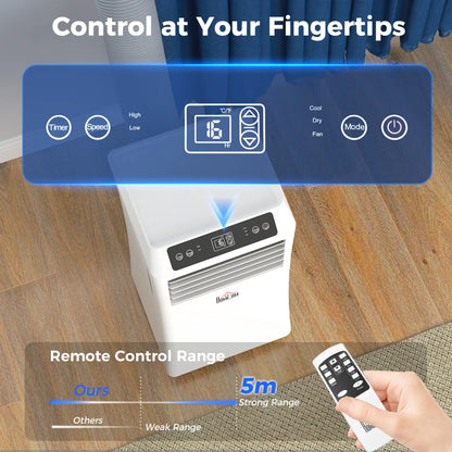 10,000BTU Portable Air Conditioner, Dehumidifier, 2 Speed Fans, 24H Timer, White Air Conditioner at Gallery Canada