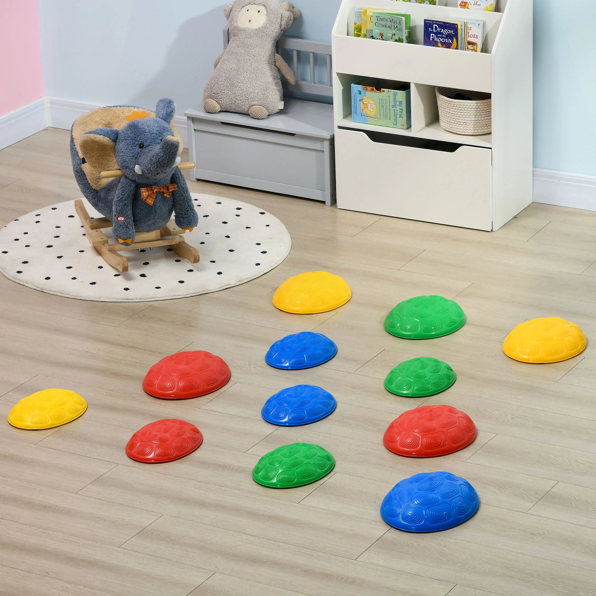 12 PCs Balance Stepping Stones, Turtle Shell Design, Anti-Slip Mat, Ages 3-8 Years, Stackable Gym Sets & Swings at Gallery Canada
