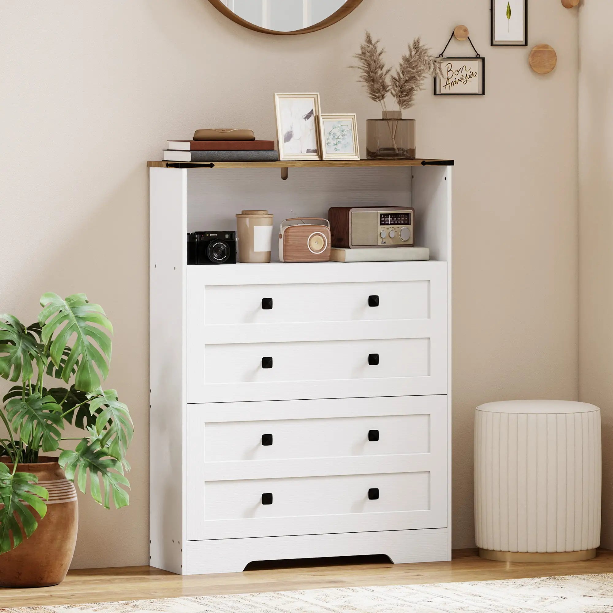 Shoe Cabinet, 2 Flip Drawers, Narrow Storage, White Shoe Storage Cabinets & Racks at Gallery Canada