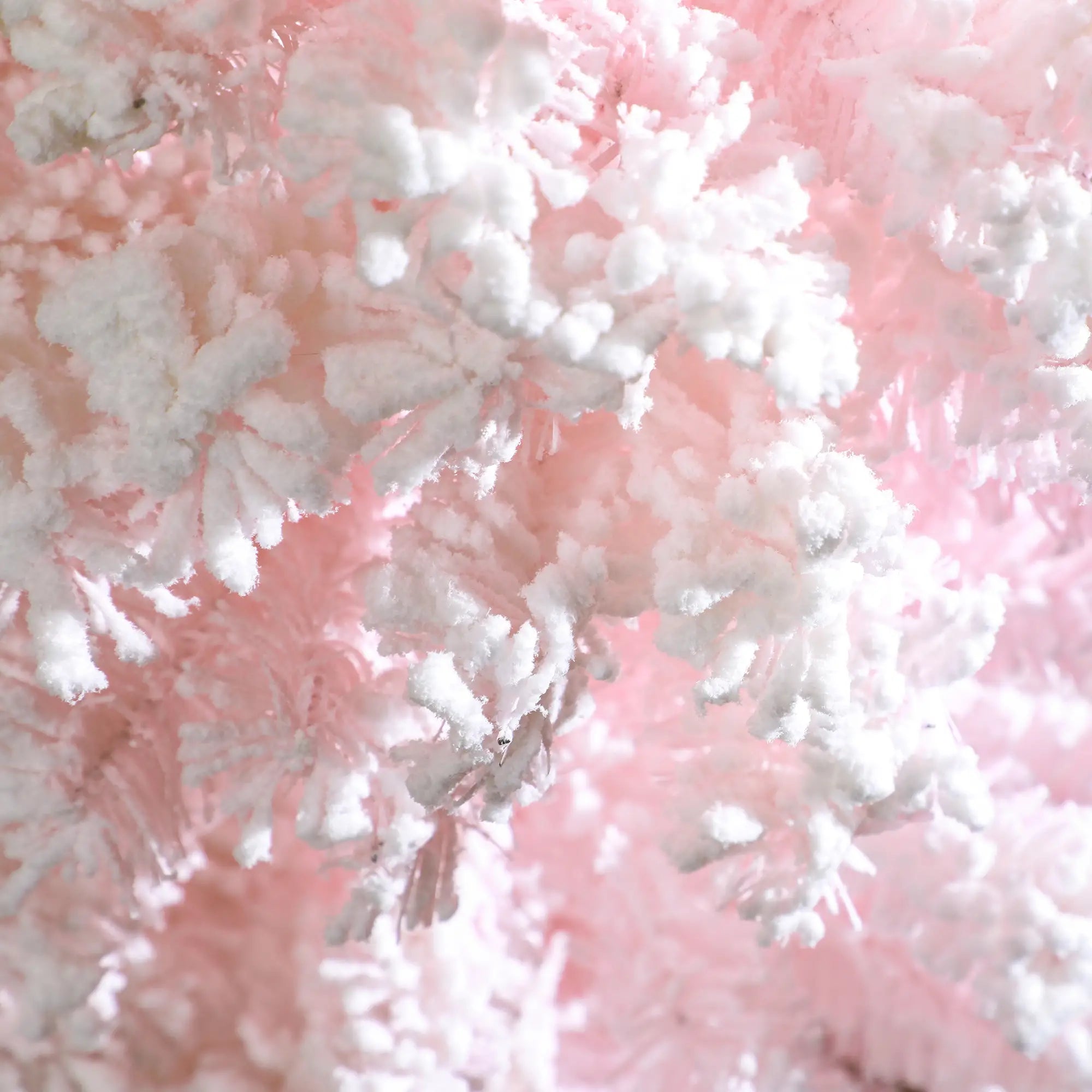 5ft Flocked Pencil Christmas Tree, Realistic Branch Tips, Pink Pencil Christmas Trees at Gallery Canada