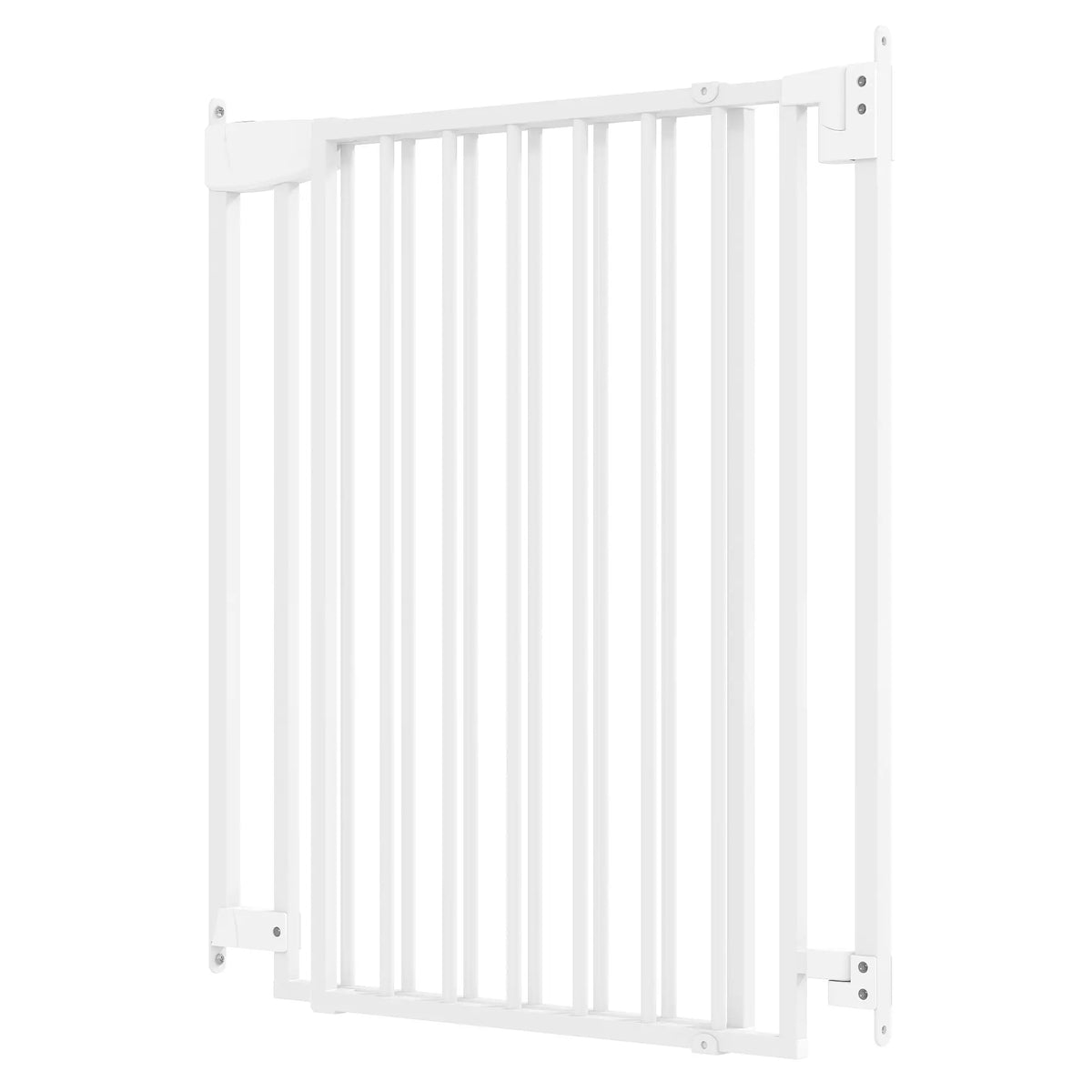 28.3-42.7 In Wide Dog Gate, Dual Locks, White Pet Gates at Gallery Canada