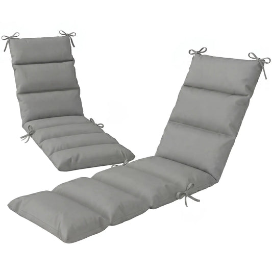 Outdoor Lounge Chair Cushion, Reversible, Zipper, Dark Grey Patio Chair Cushions Dark Grey at Gallery Canada