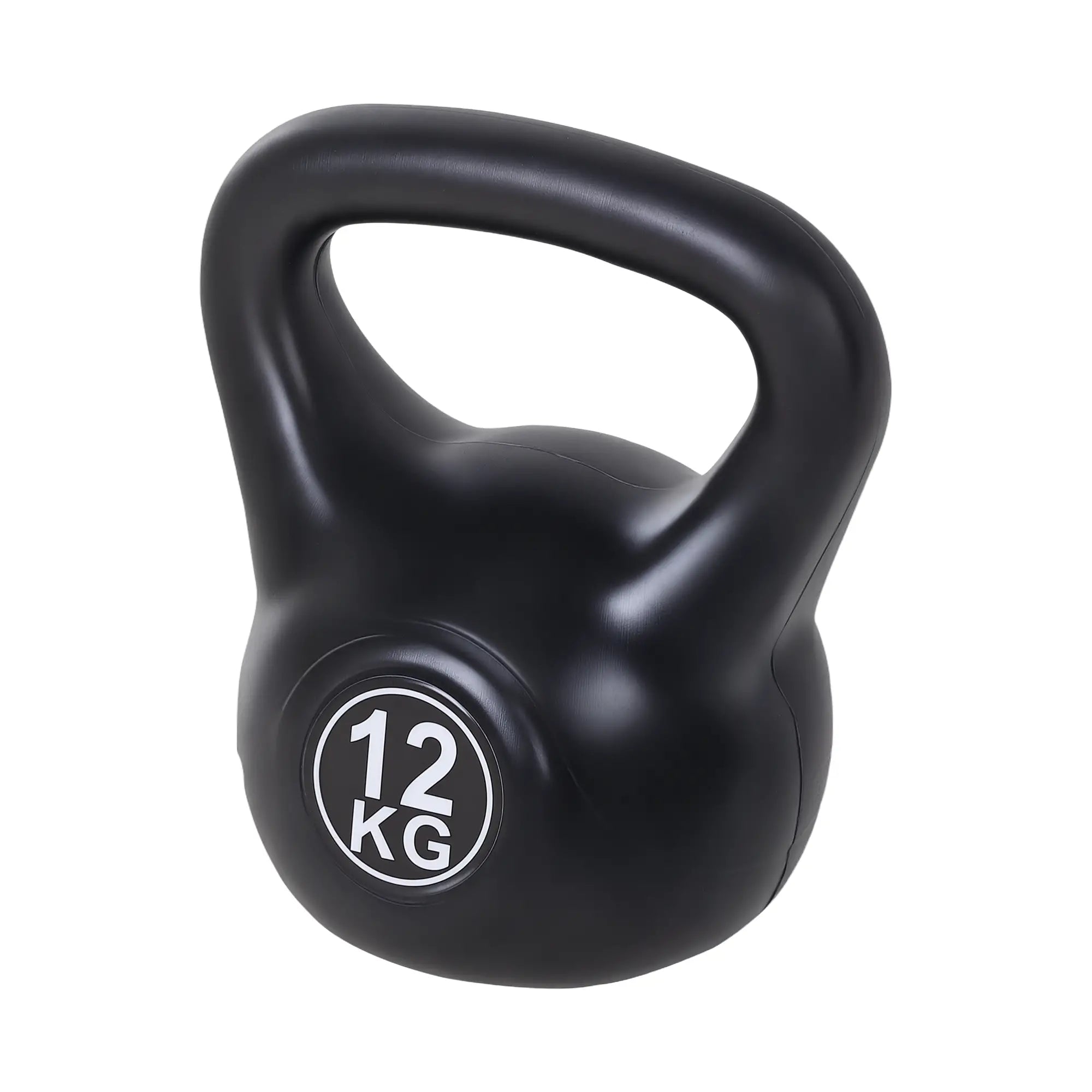 26lb Fitness Kettlebell, Plastic Exercise Weight, Sand Filled, Noise Reduction Strength Training Equipment at Gallery Canada