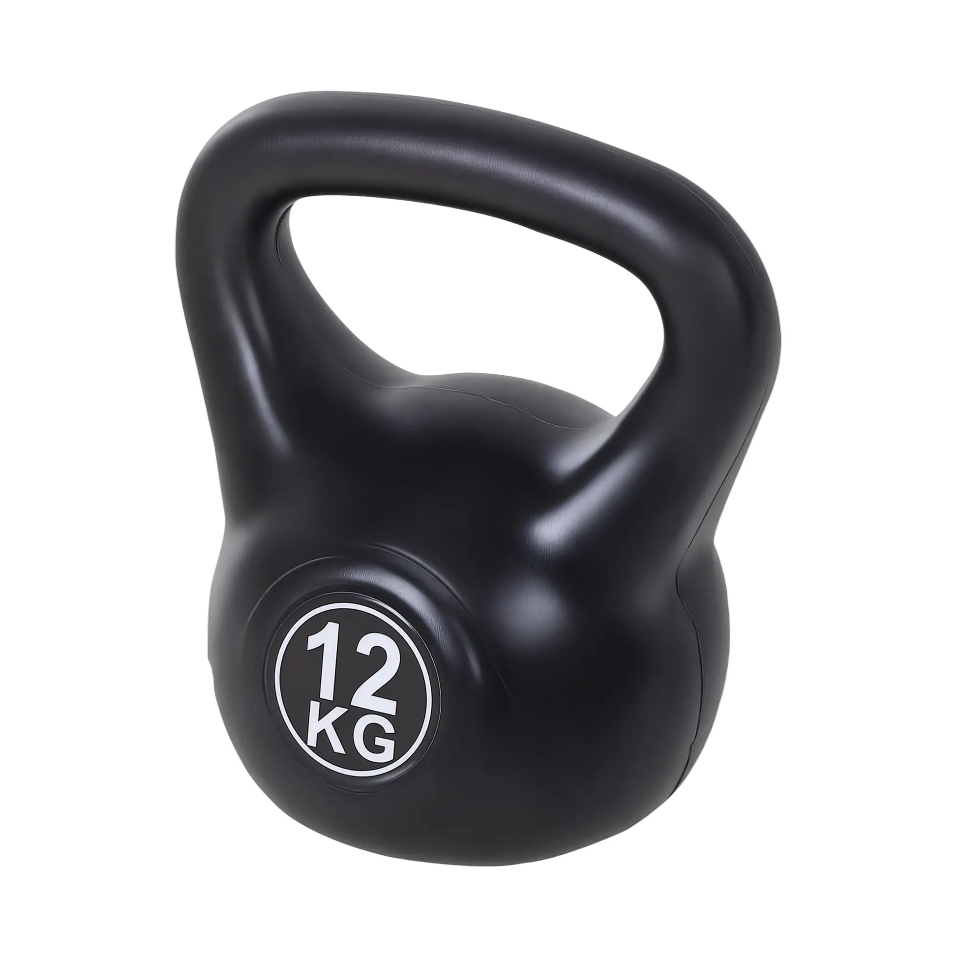 26lb Fitness Kettlebell, Plastic Exercise Weight, Sand Filled, Noise Reduction Strength Training Equipment at Gallery Canada