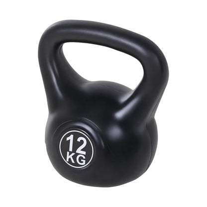 26lb Fitness Kettlebell, Plastic Exercise Weight, Sand Filled, Noise Reduction Strength Training Equipment at Gallery Canada