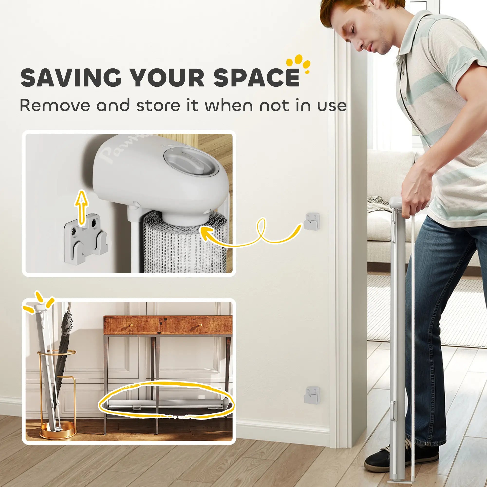 Retractable Dog Gate, 55