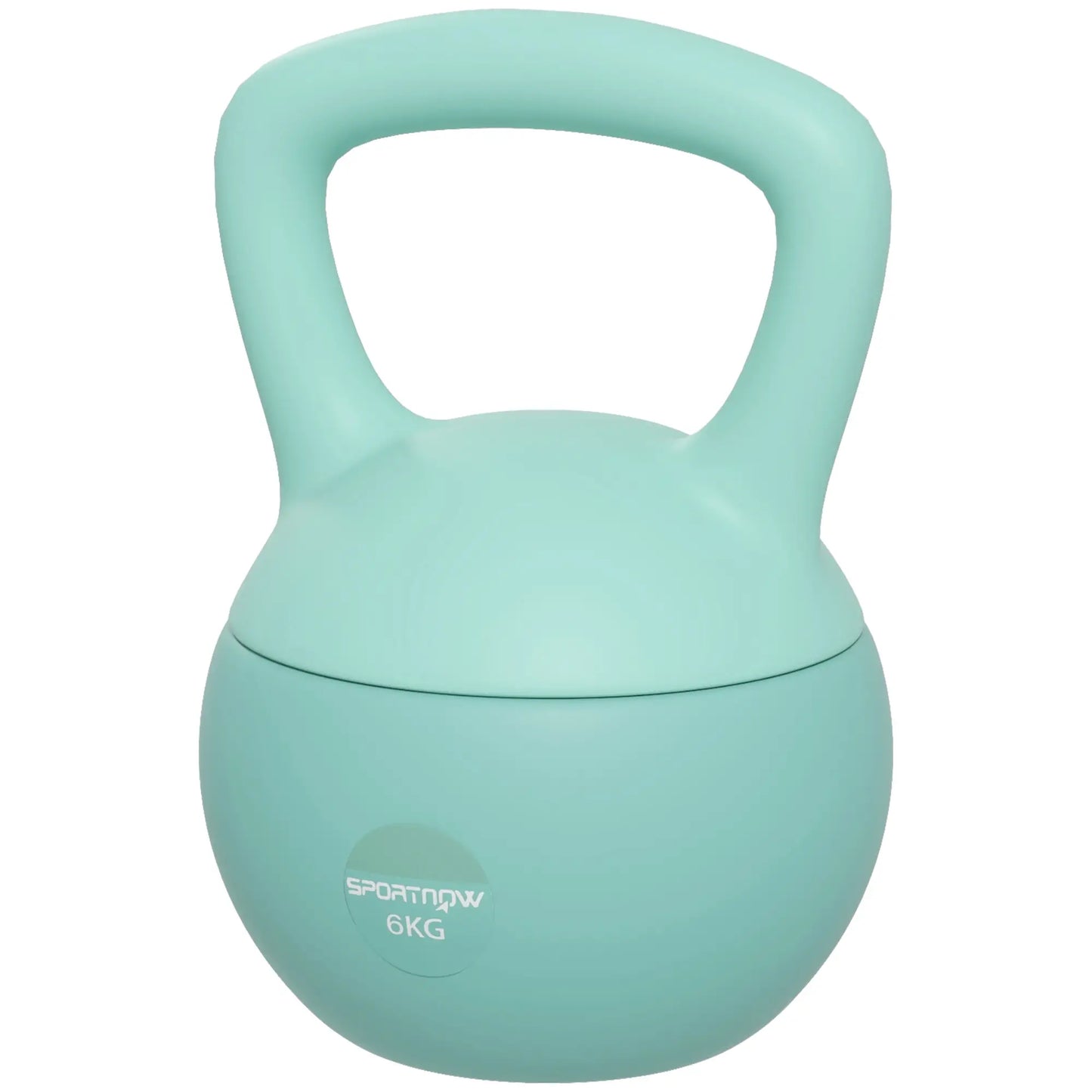 13 lb Soft Kettlebell, Sand Filled Weight w/ Grip Handle, Kettlebell Weight for Full Body Workout, Green