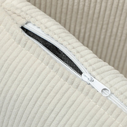 Modern Accent Chair, Upholstered Armchair with Wood Legs, Cream White Accent Chairs at Gallery Canada