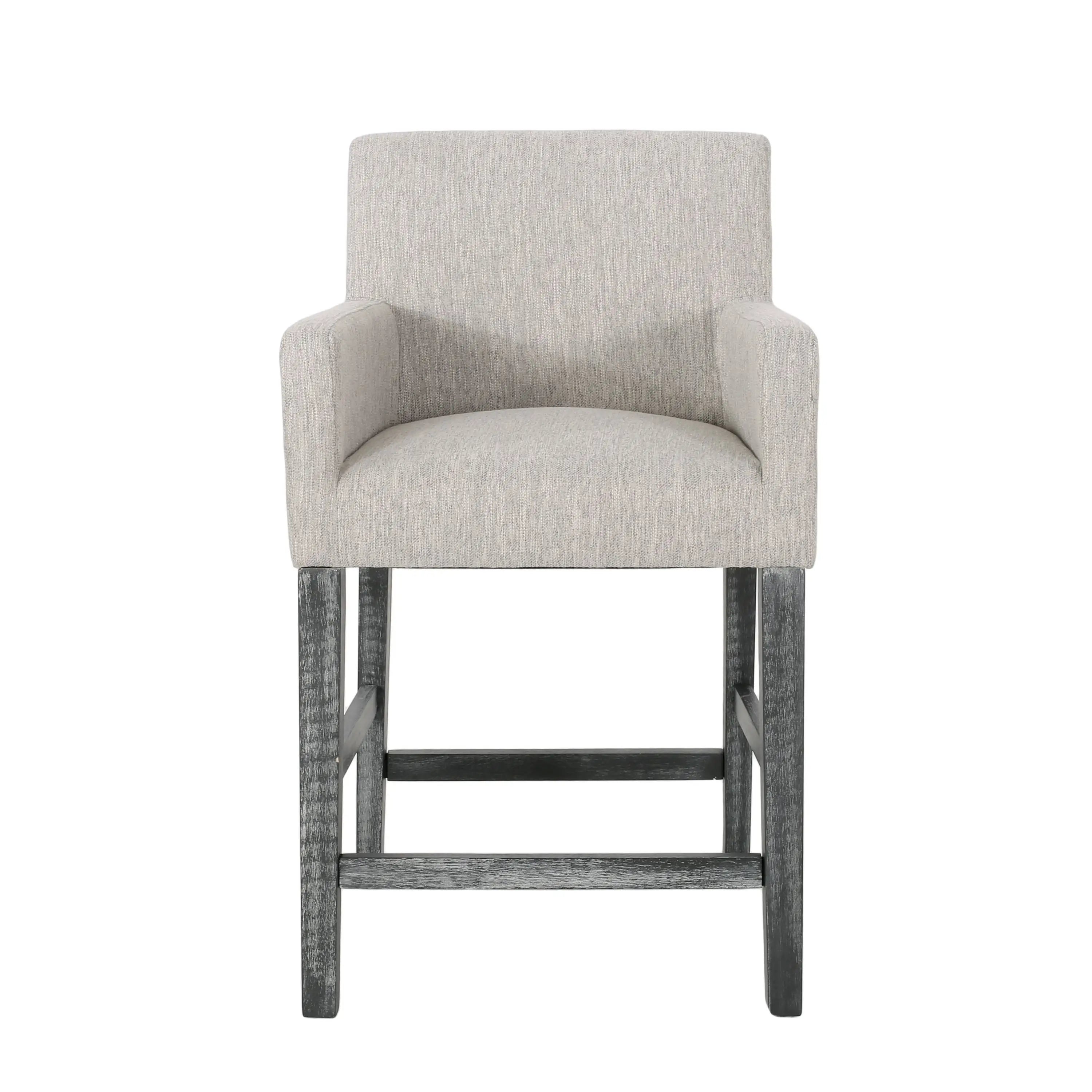Upholstered Counter Stool, Rubberwood Frame, 24