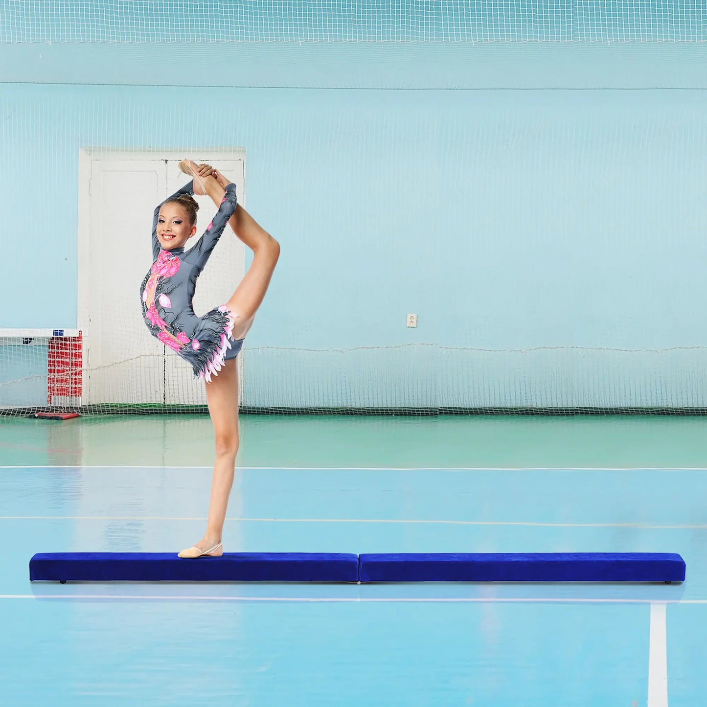 7ft Folding Balance Beam, Gymnastics Beam with Wood Core, Blue Gymnastics Mats at Gallery Canada
