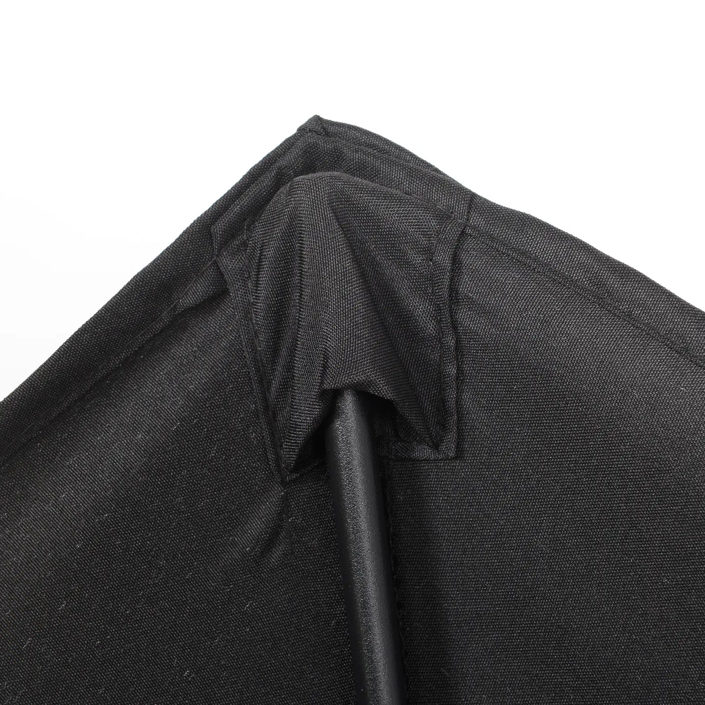 6.6FT Outdoor Patio Umbrella, 6 Solid Ribs, Black Patio Umbrellas at Gallery Canada