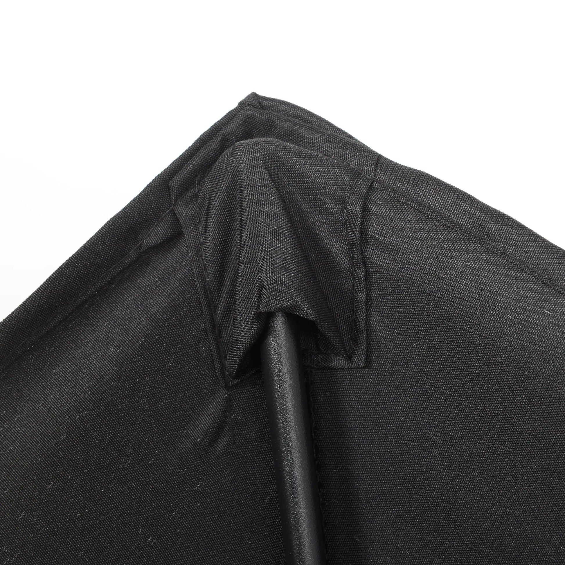 6.6FT Outdoor Patio Umbrella, 6 Solid Ribs, Black Patio Umbrellas at Gallery Canada
