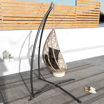 Heavy Duty Steel Hammock Chair Stand, Indoor Outdoor Use, Black Hammock Stands at Gallery Canada