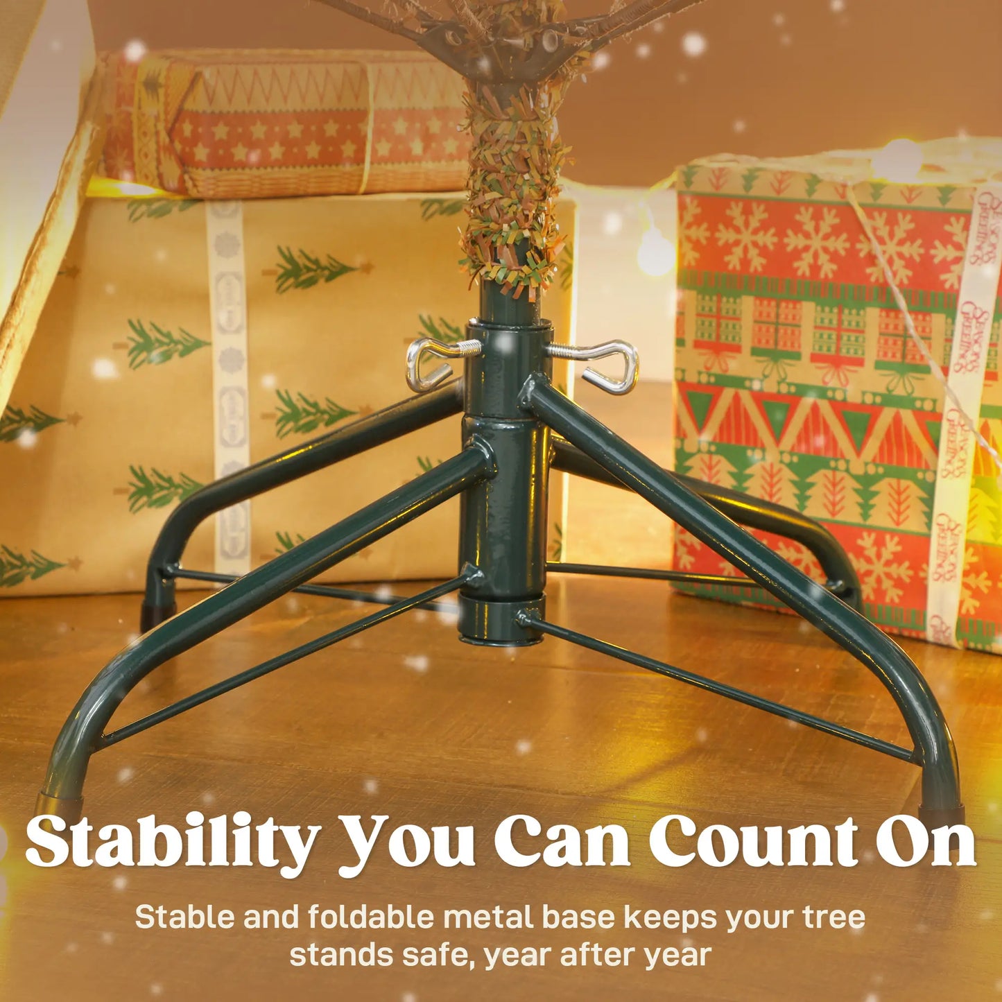6 ft Artificial Fir Pencil Christmas Tree, Metal Stand, Green Pencil Christmas Trees at Gallery Canada