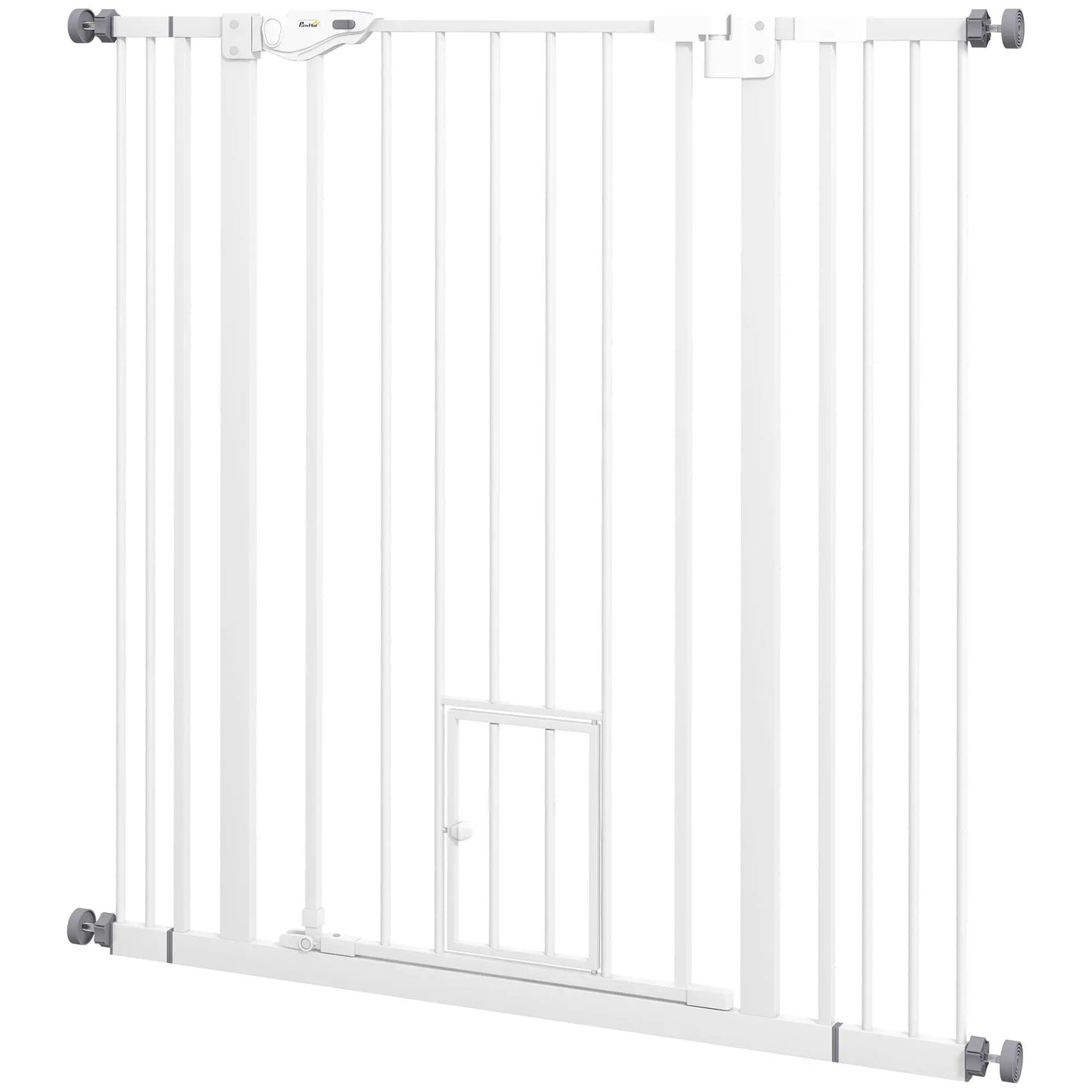 41" Indoor Dog Gate, Easy Open, White Houses, Kennels & Pens White at Gallery Canada