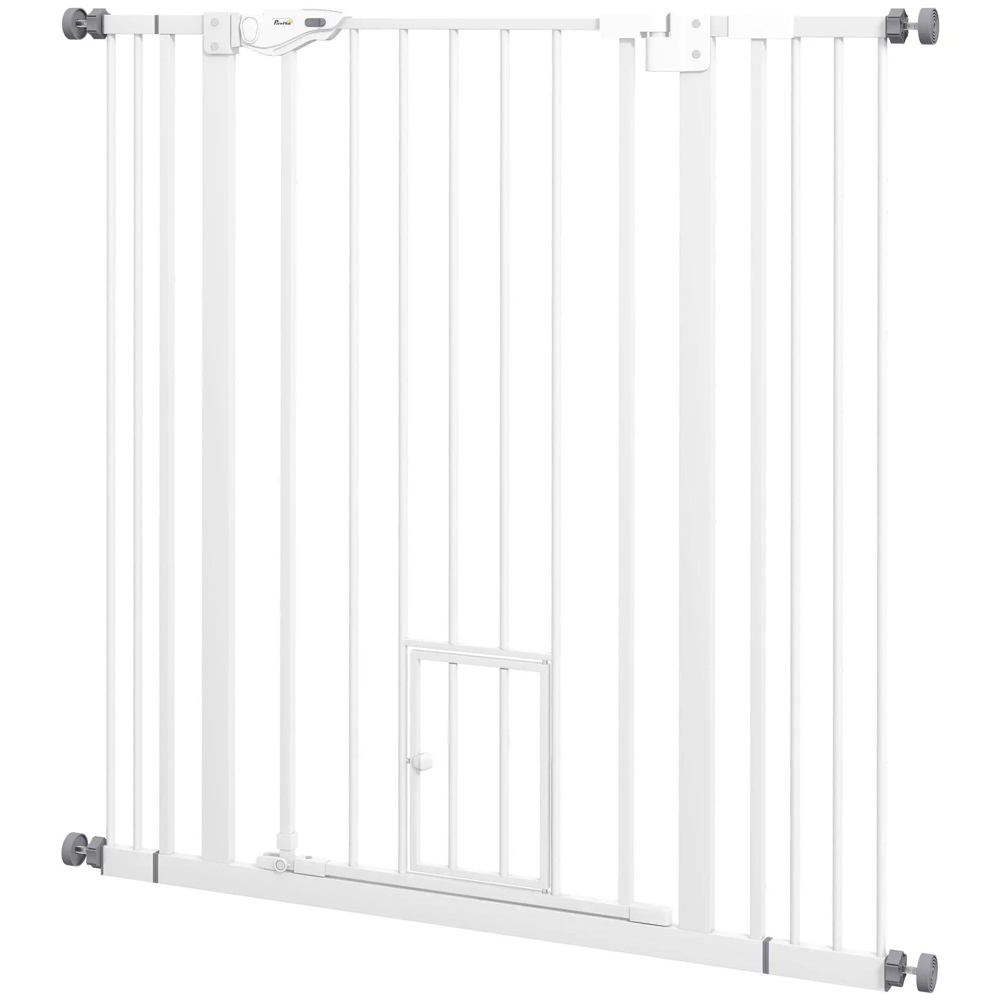 41" Indoor Dog Gate, Easy Open, White Houses, Kennels & Pens White at Gallery Canada