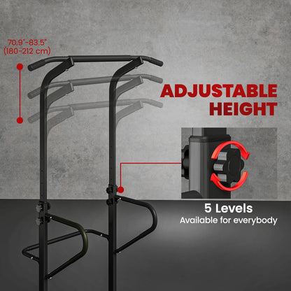 Power Tower Dip Station, Pull Up Bar, Adjustable Height, Black Power Towers at Gallery Canada