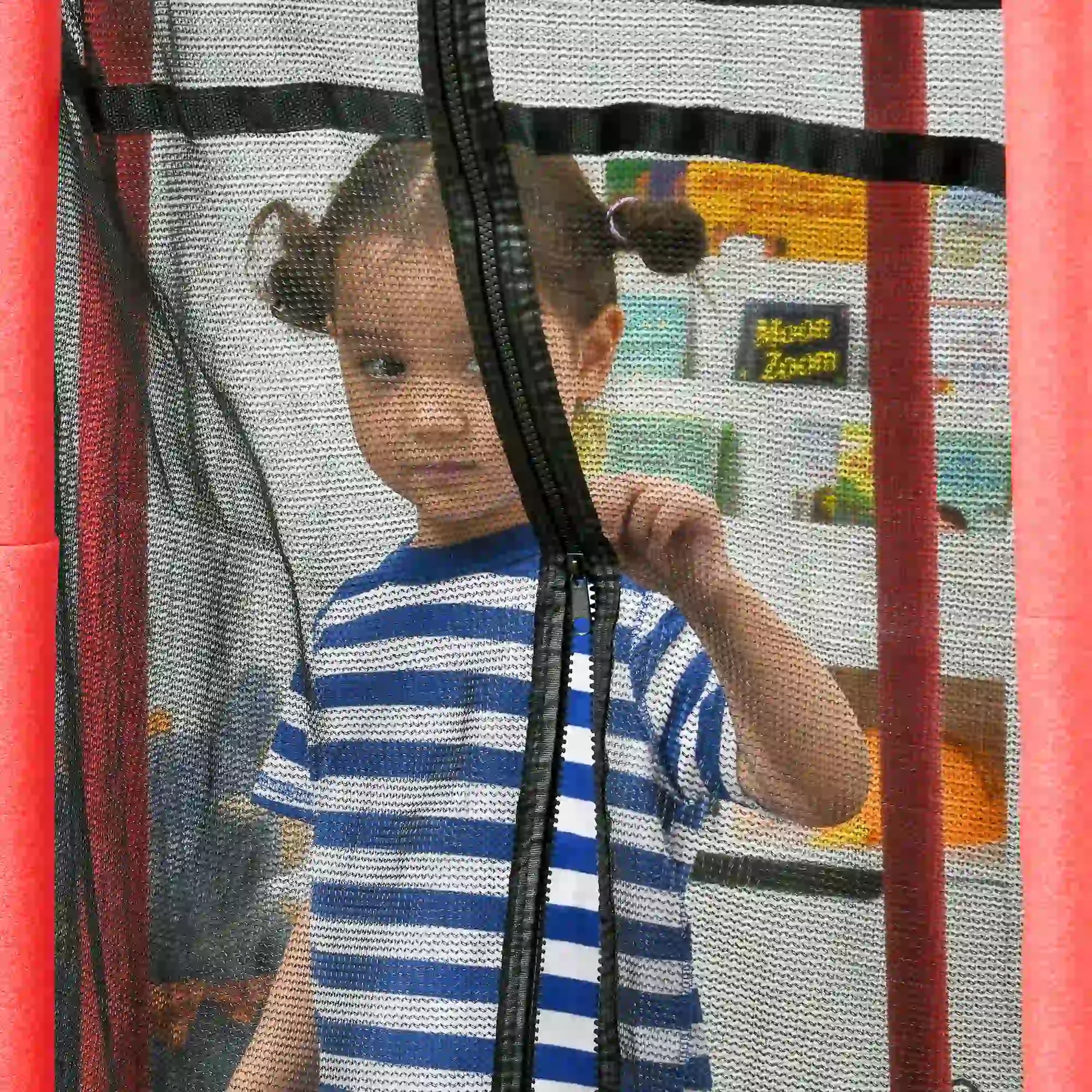 64" Kids Trampoline, Indoor Outdoor, Enclosure Net, Red Trampolines at Gallery Canada