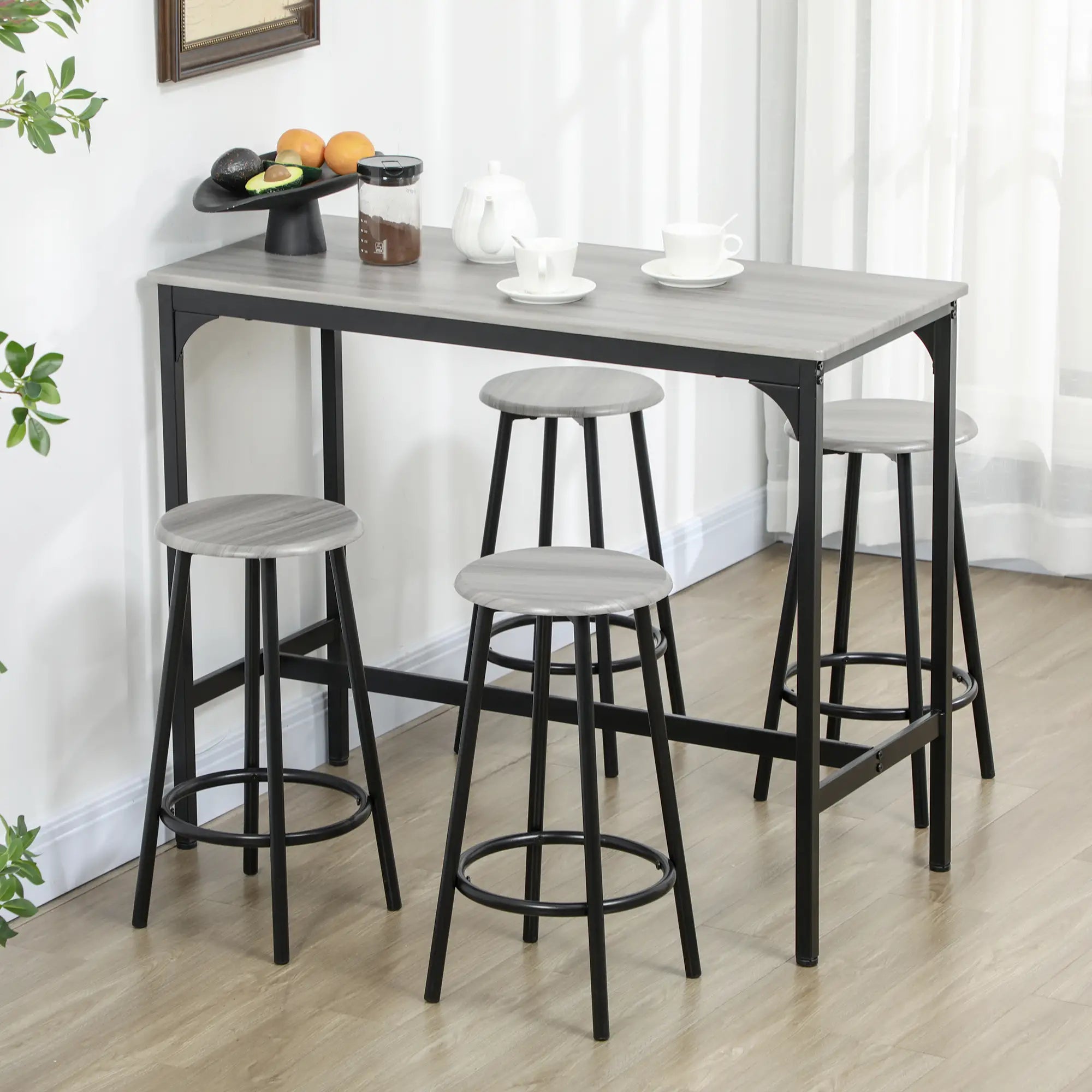 5-Piece Counter Height Bar Table Set, Dining Table for 4 Bar Sets at Gallery Canada