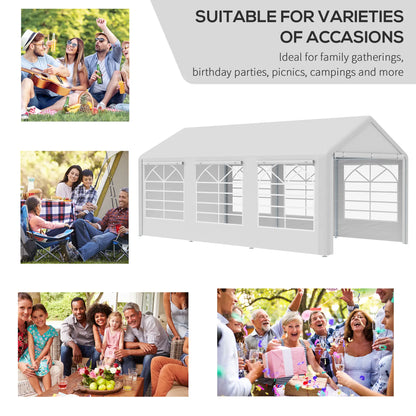 20' X 10' Heavy Duty Party Tent With Sidewalls, White Canopy Tents at Gallery Canada