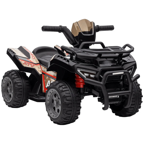 Kids Ride-On ATV Quad Bike, 6V Battery Powered, 18-36 Months, Black