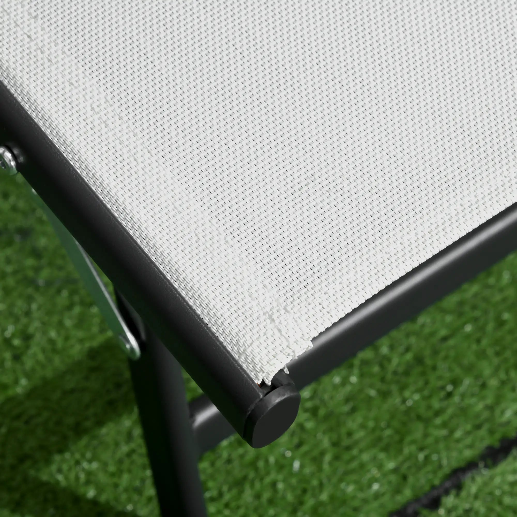 2PCs Lounge Chairs with Wheels, 5-Level Adjustable Backrest, White, White Lounger Chairs at Gallery Canada