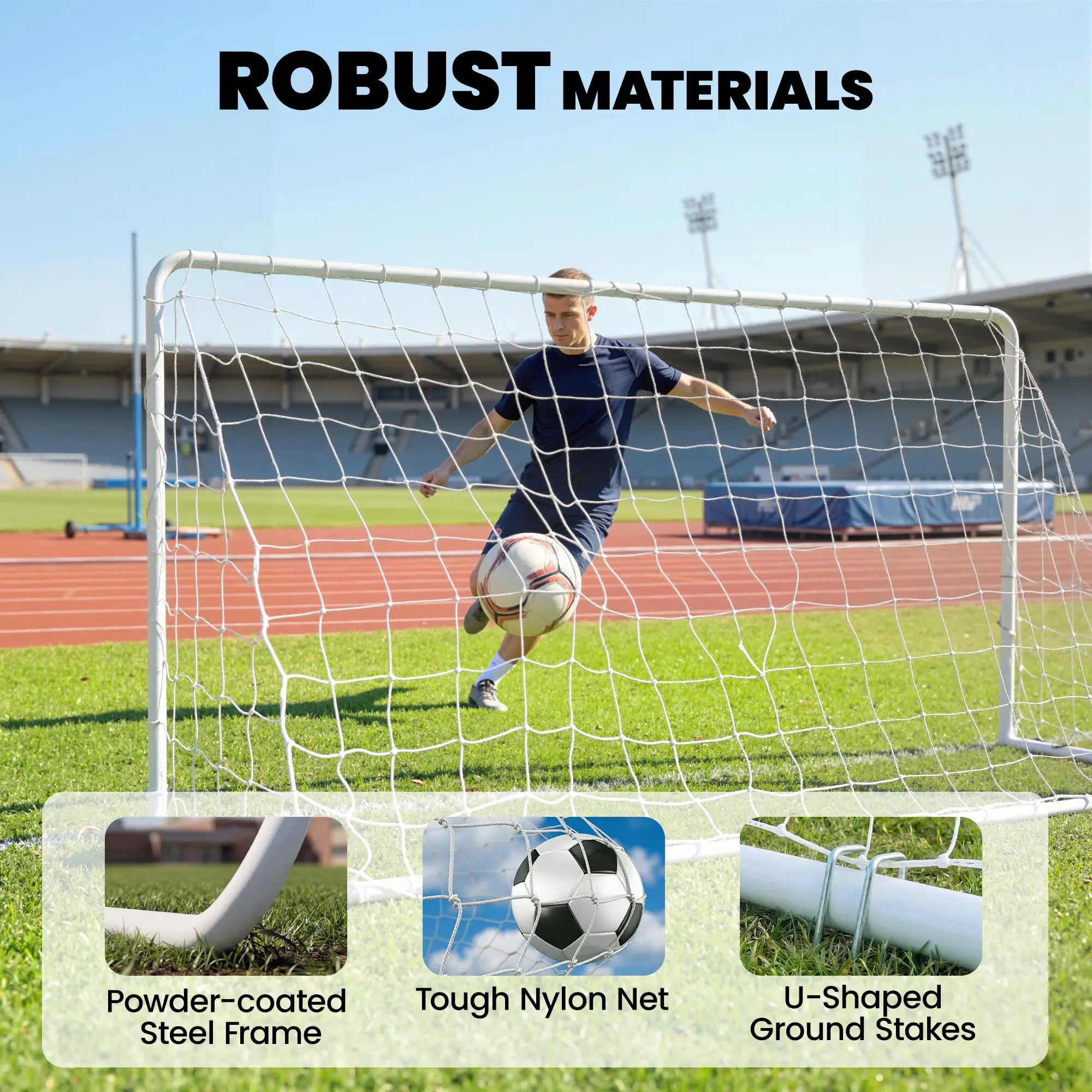 Soccer Goal, 6x4ft Portable Practice Net, Steel Frame Soccer at Gallery Canada
