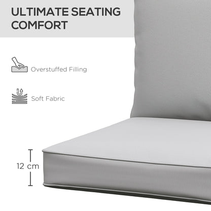 Patio Chair Cushions, Thick Deep Seat, Light Grey Patio Chair Cushions at Gallery Canada